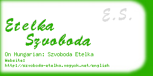 etelka szvoboda business card